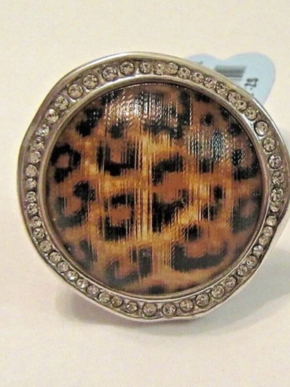 Brighton Trinity Leopard Animal Crystal Silver Ring Matching Set Available